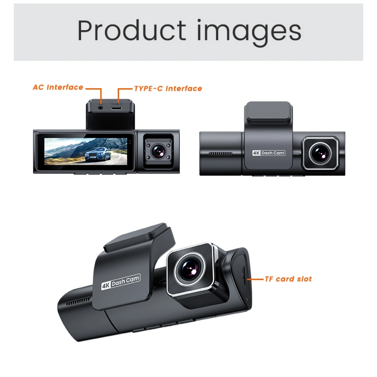 iDragon F9 3 Kameralı 4K Araç Kamerası