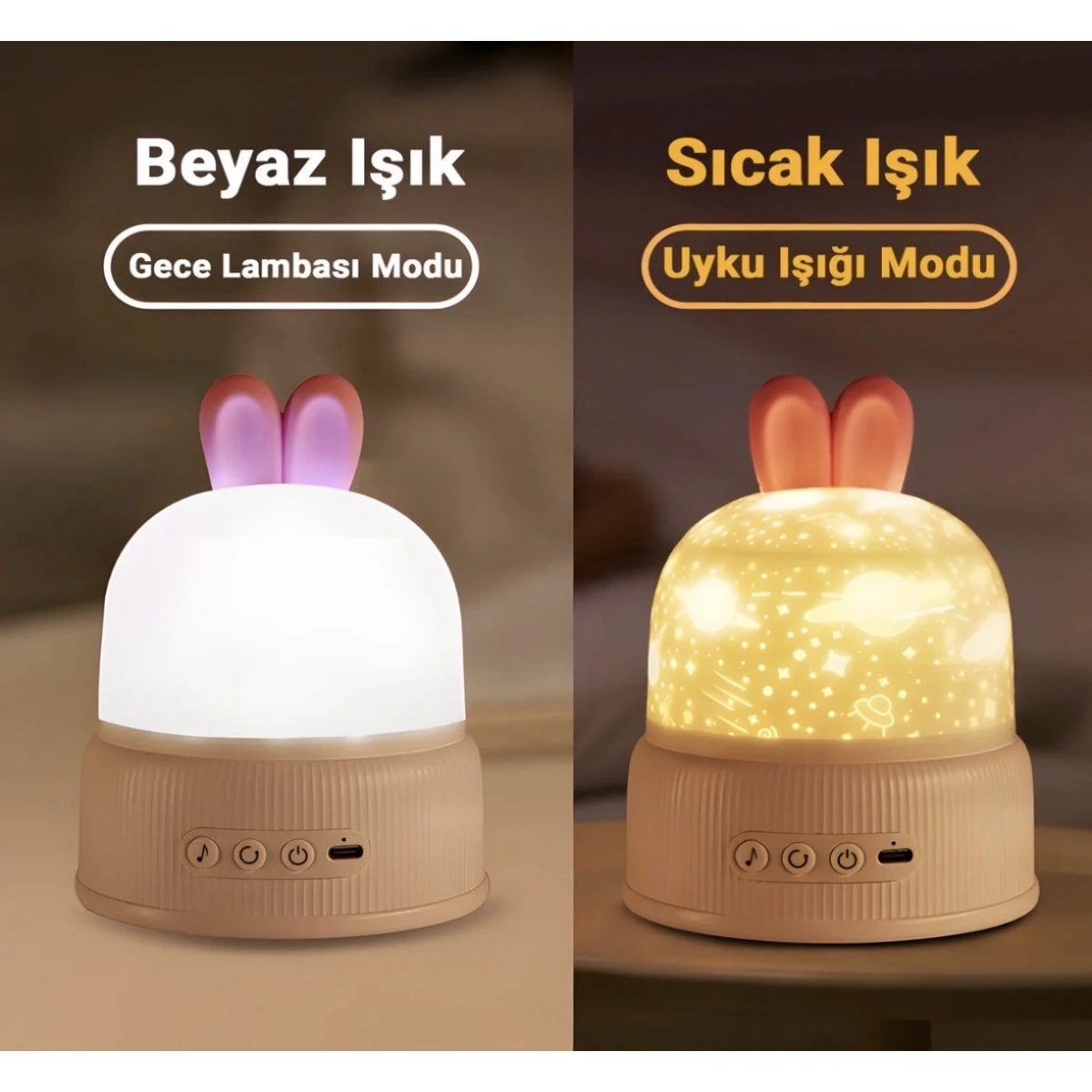 İdragon S01 Gece Lambası Pembe