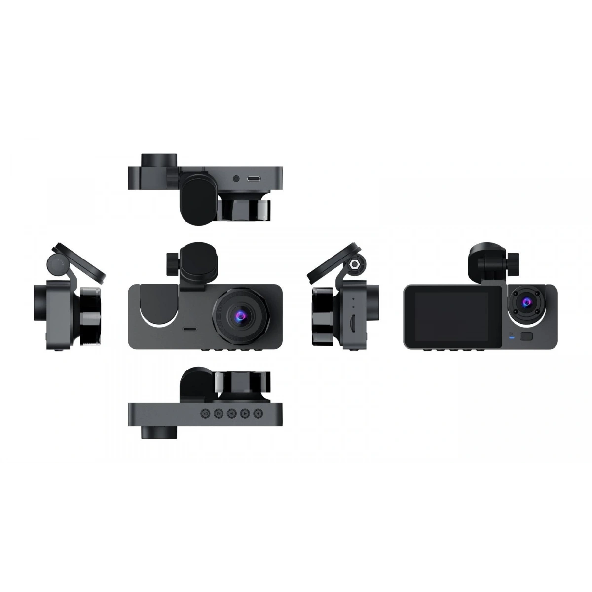 İDRAGON Y15 ARAÇ İÇİ EKRANLI ÖN-ARKA-İÇ KAMERA