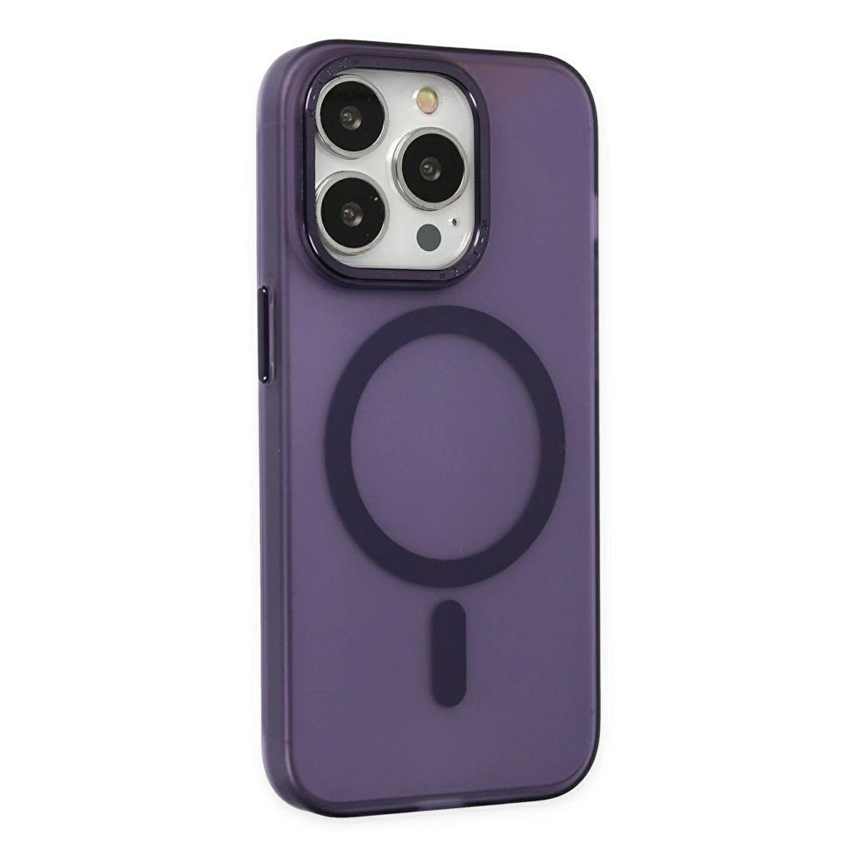 İPHONE 14 PRO MAX MAT SOFT MAGSAFE MOR KILIF