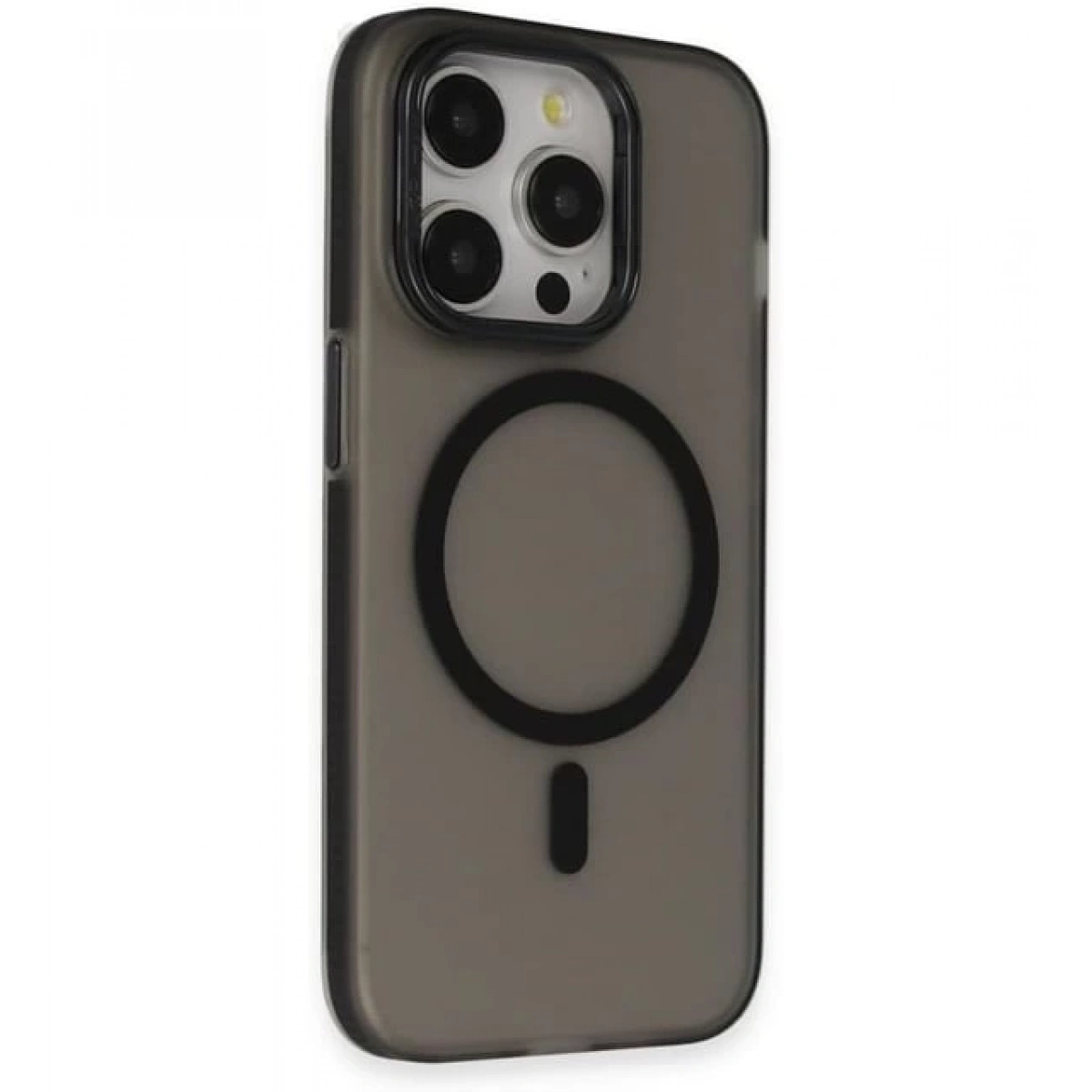 İPHONE 14 PRO MAX MAT SOFT MAGSAFE SİYAH KILIF