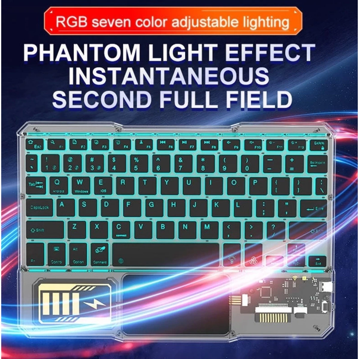 Kablosuz Klavye Pc Tv Telefon Uyumlu Kb-333 Beyaz