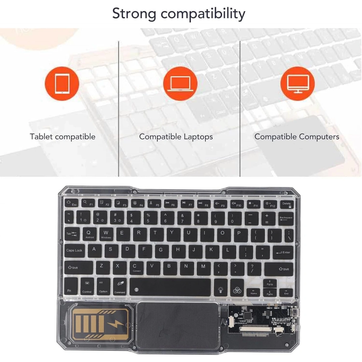 Kablosuz Klavye Pc Tv Telefon Uyumlu Kb-333 Siyah