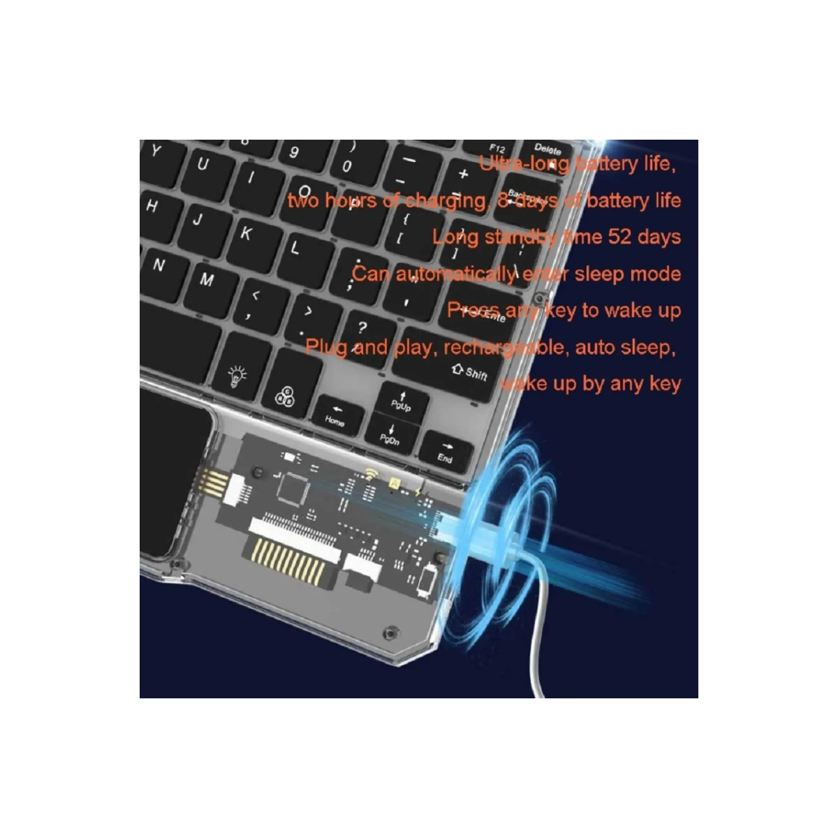 Kablosuz Klavye Pc Tv Telefon Uyumlu Kb-333 Siyah