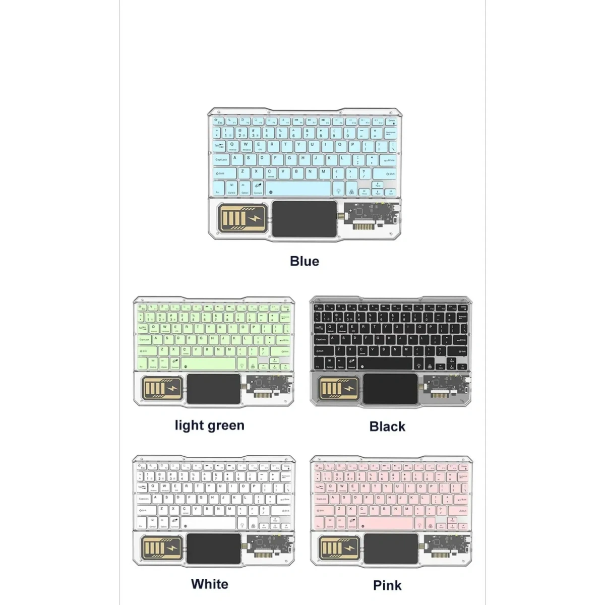 Kablosuz Klavye Pc Tv Telefon Uyumlu Kb-333 Yeşil