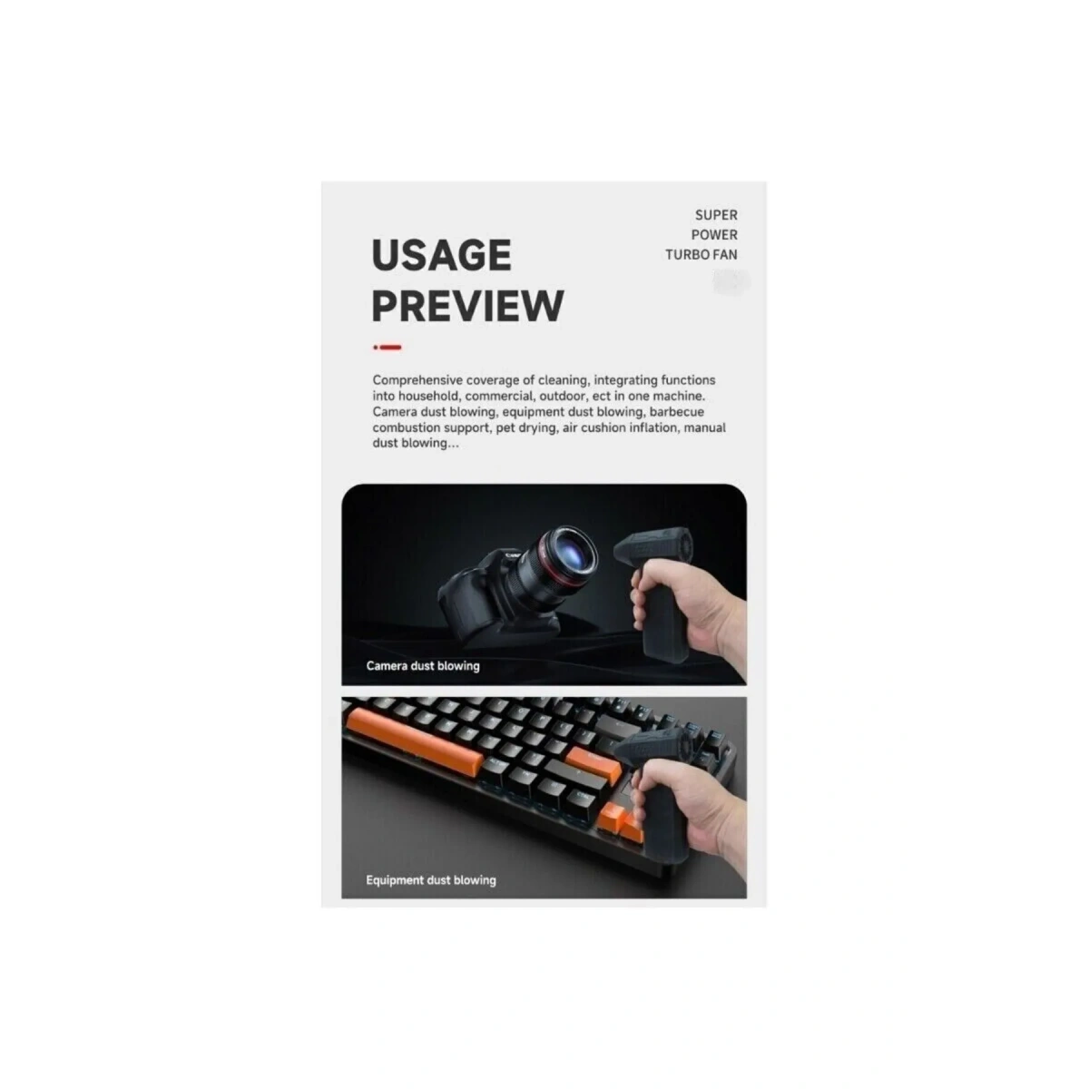 CROSSGUN KAMPÇI HAVA KOMPROSÖR TURBO FAN AIR-01