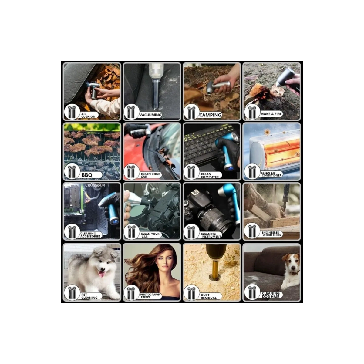 CROSSGUN KAMPÇI HAVA KOMPROSÖR TURBO FAN AIR-01