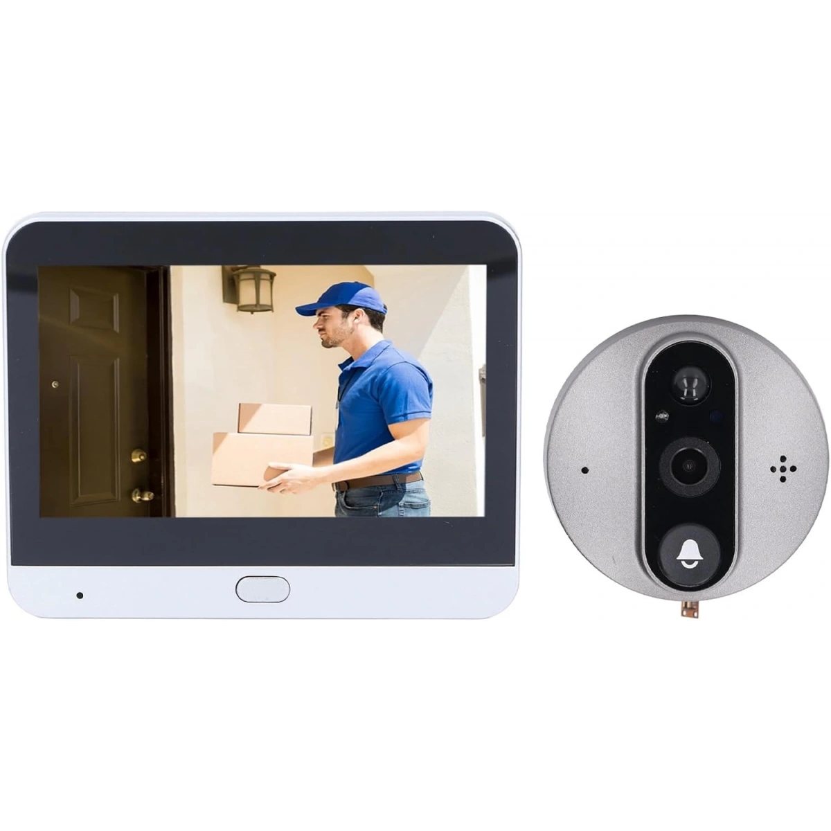 Kayıt Yapabilen Kapı Dürbünü Kamarası 300Pa-Tuya