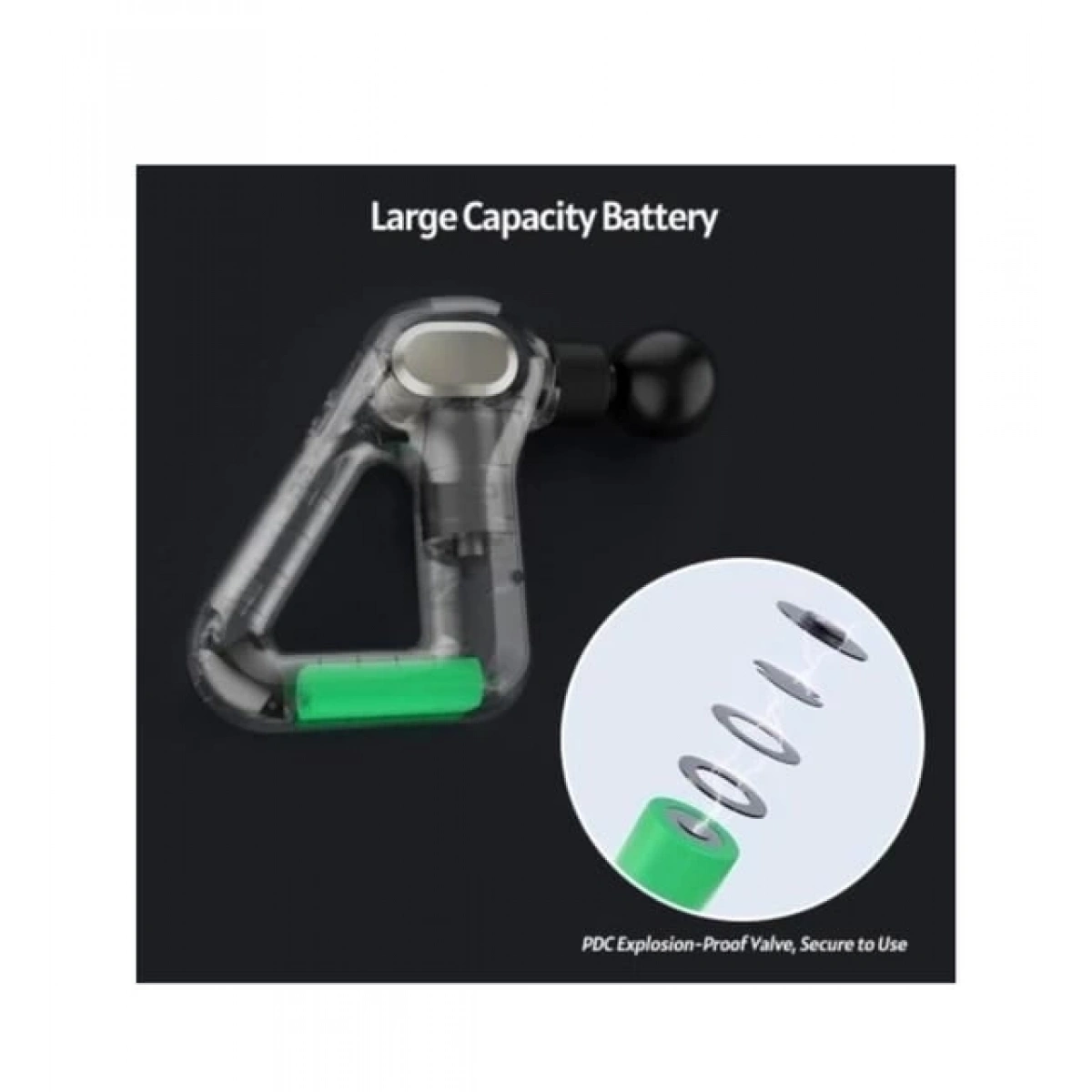 KH-750 FASCIAL GUN MASAJ ALETİ YEŞİL