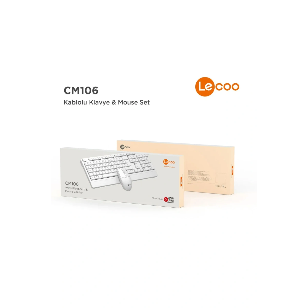 Lecoo Lenovo Cm106 Kablolu Klavye Ve Mouse