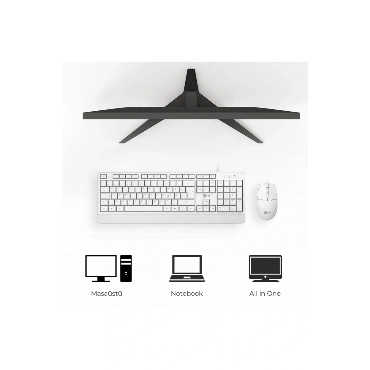 Lecoo Lenovo Cm106 Kablolu Klavye Ve Mouse