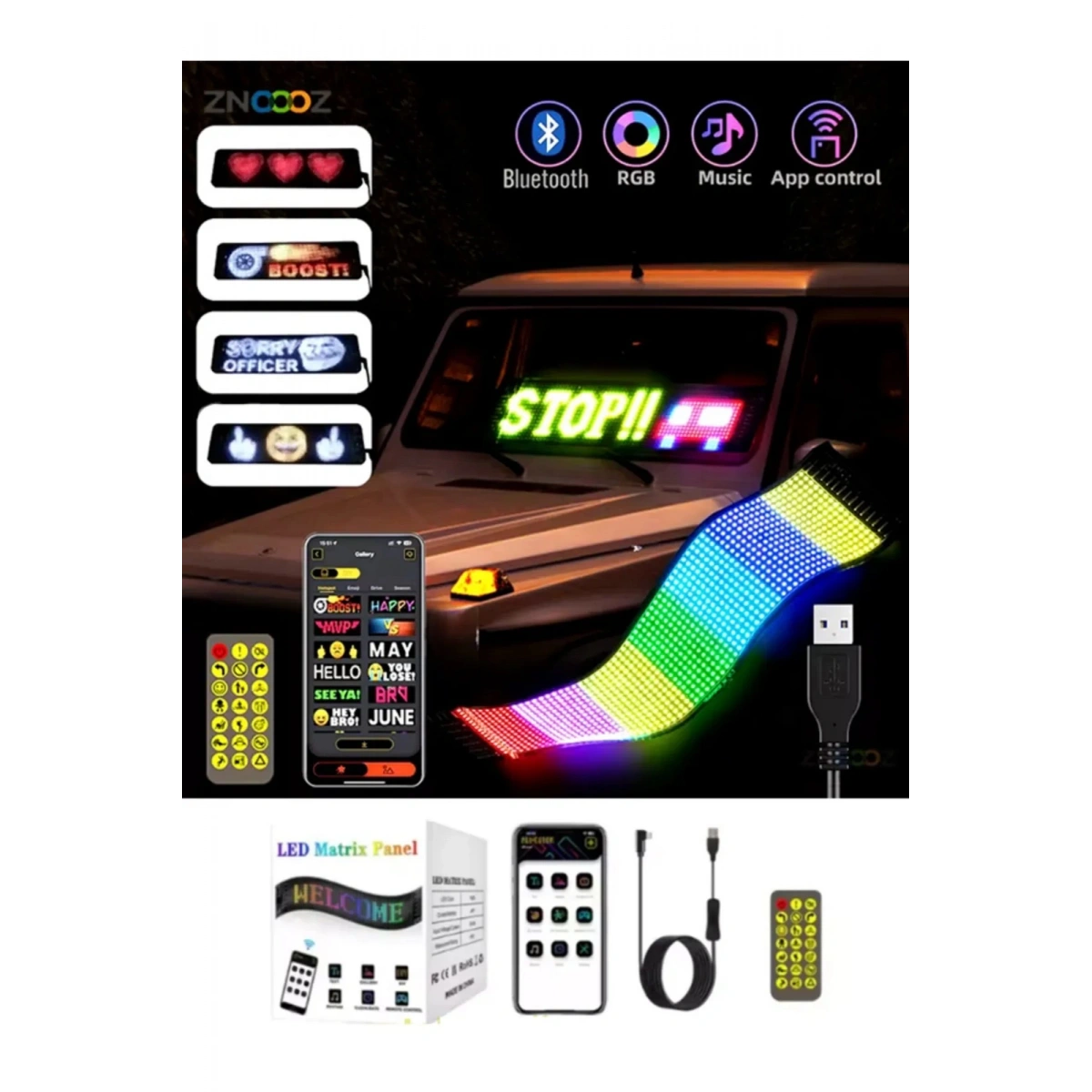 Led Matrix Panel Led-02 20X64 Led 100*330 MM