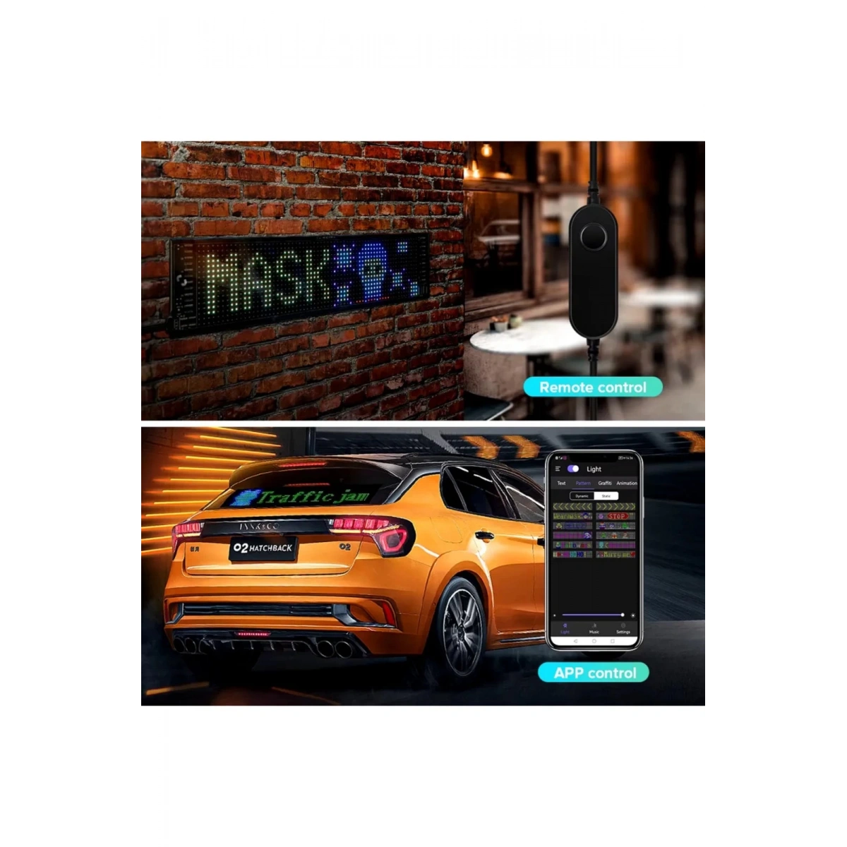 Led Matrix Panel Led-02 20X64 Led 100*330 MM