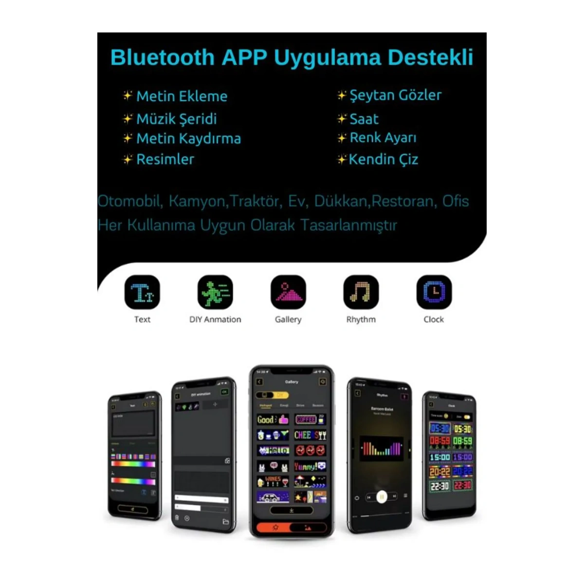 Led Matrix Panel Led-08 16X144 Led 190*1330 MM