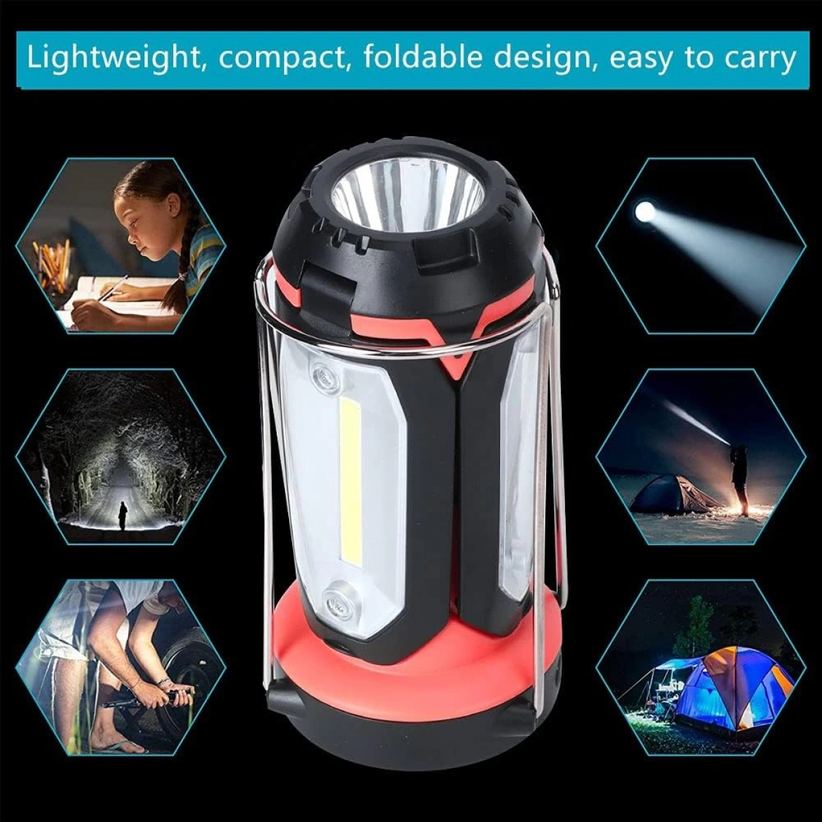 Ledli Şarjlı Gece Lambası Mx-8801 Kırmızı