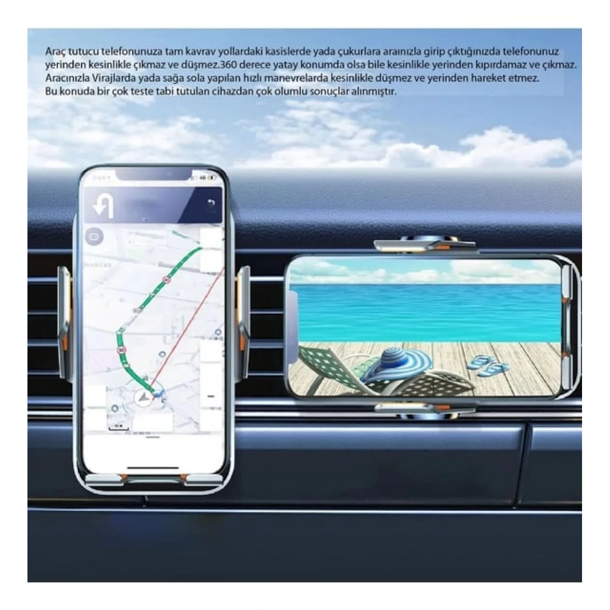 Magsafe 15W Petek İçin At-02 Araç Tutucu