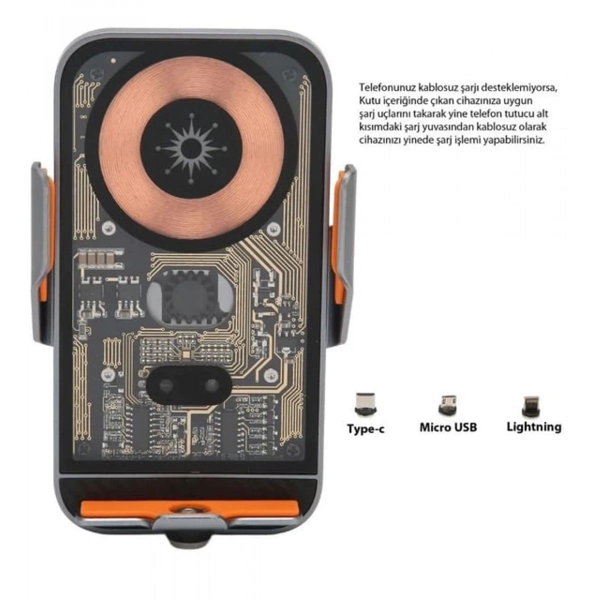 Magsafe 15W Petek İçin At-02 Araç Tutucu