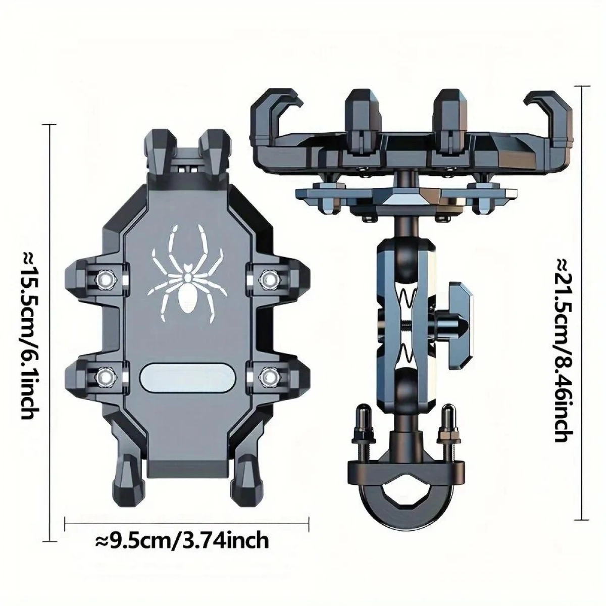 Motosiklet Gidon Yaylı Telefon Tutucu H08