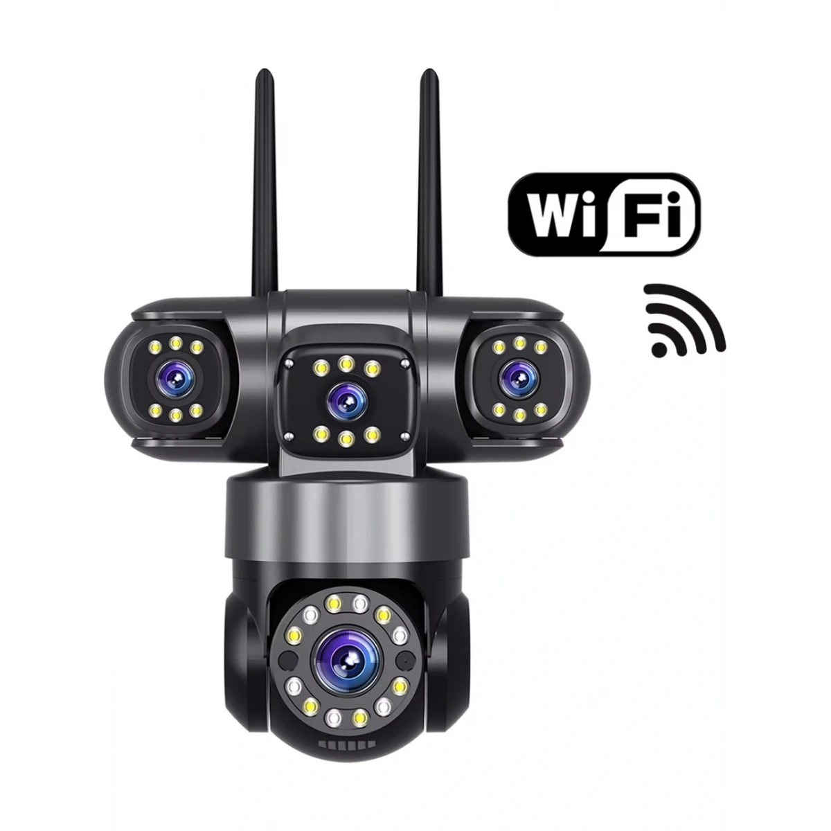 O-Kam 6030 Üç Kameralı Wifi Kamera 12V Adaptörlü