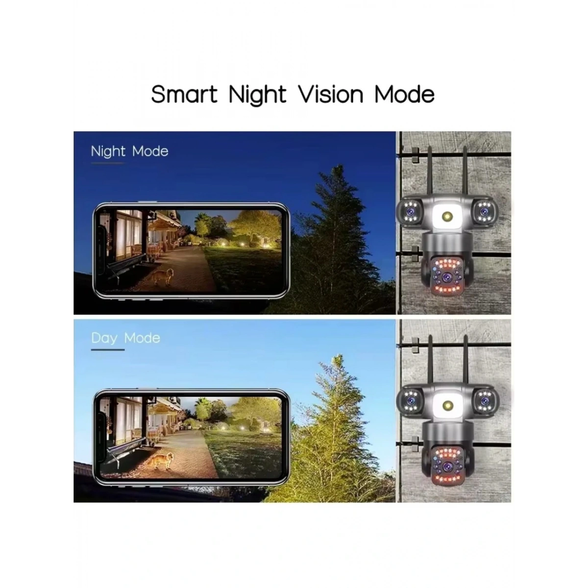 O-Kam 6030 Üç Kameralı Wifi Kamera 12V Adaptörlü