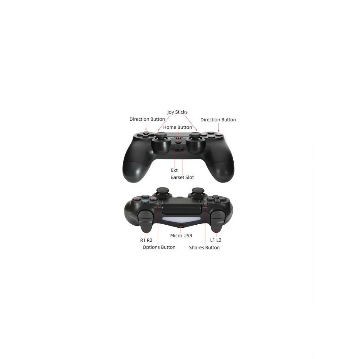 PS4 Doubleshock Oyun Kolu (Ps5 Remote Play Uyumlu)