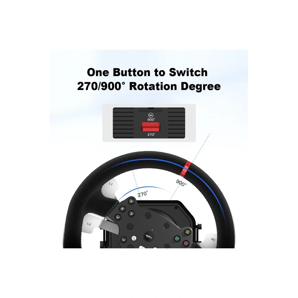 Pxn V10 Motorlu Oyun Direksiyon Seti Yarış Direksiyonu 6+1 Vites PC PS4 PS5 Xbox One x/s