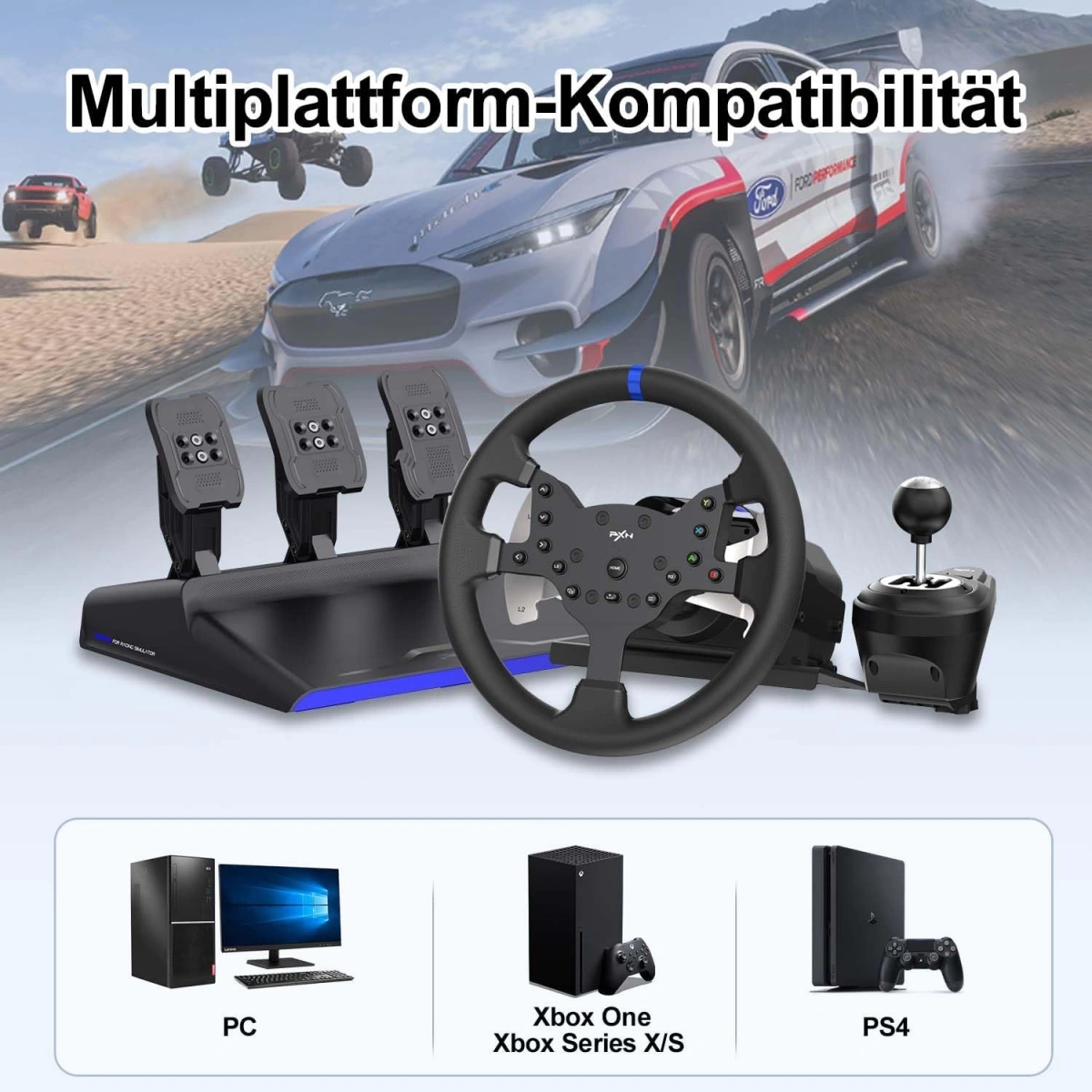 Ps5 e Kadar Uyumlu Direksiyon Set Oyun Konsolu Pxn-V99