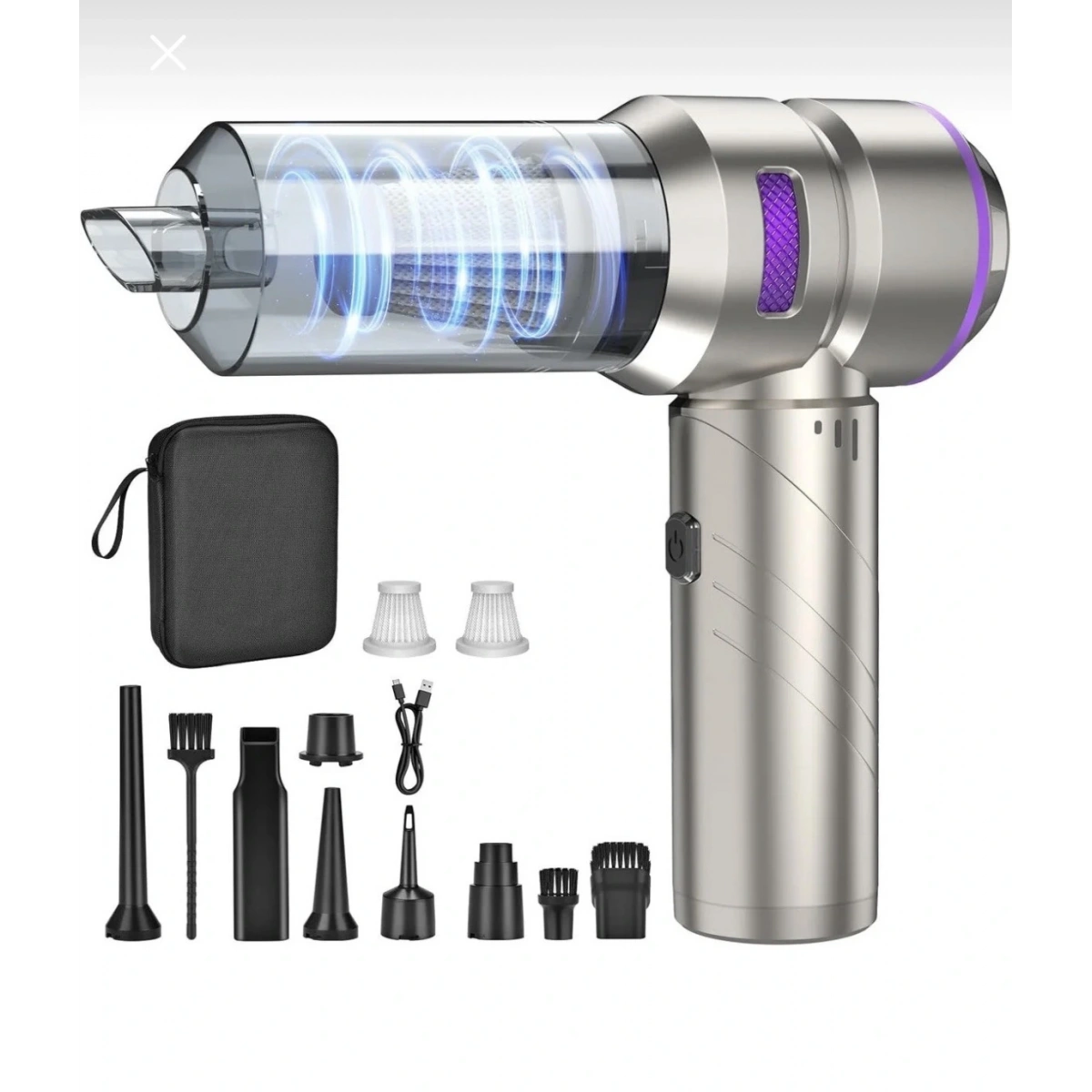 Şarjlı Araç Süpürgesi Ve Üfleme Çantalı Cs59 Plus Max