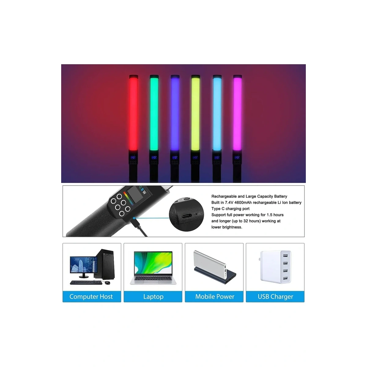 Sese Duyarlı El Tipi Işık Selfie YB130