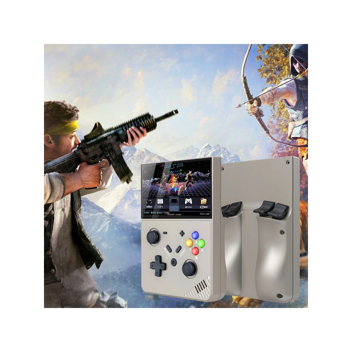 Sjgam R43 Pro Oyun Konsolu Gri