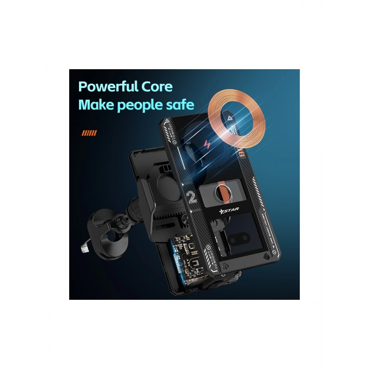 Smart 66W Kablosuz Şarjlı Telefon Tutucu T9