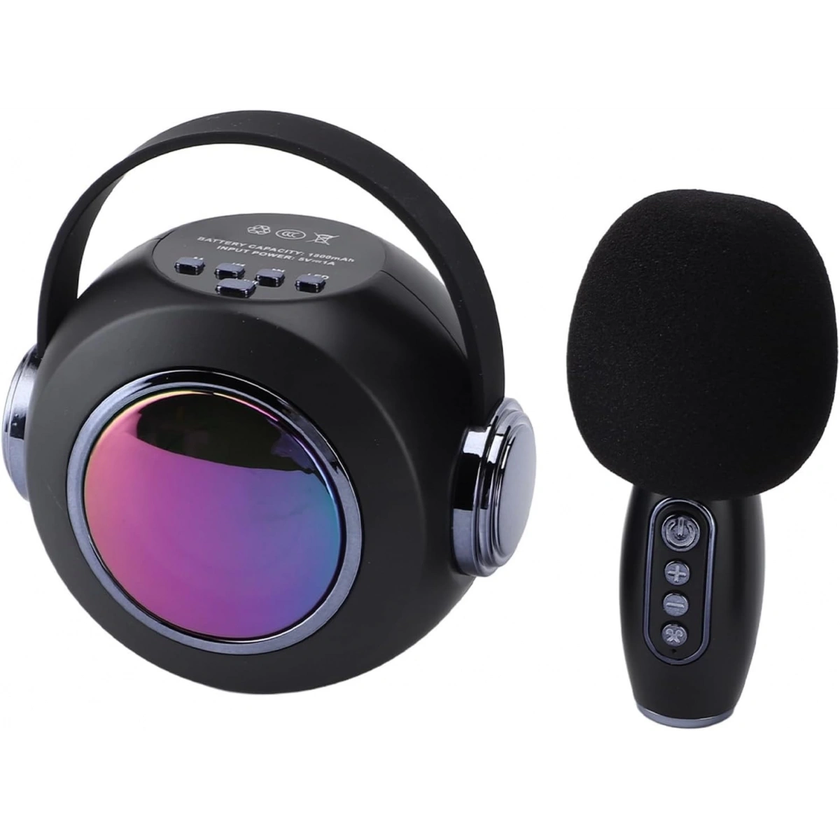 SP-02 SİYAH KARAOKE MİKROFONLU SPEAKER