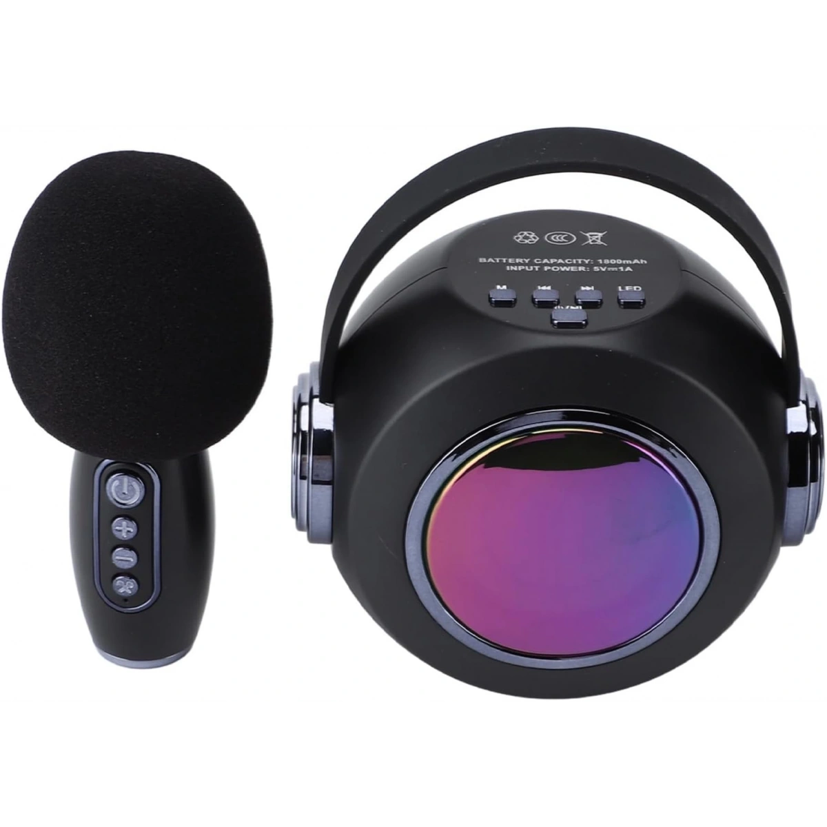 SP-02 SİYAH KARAOKE MİKROFONLU SPEAKER