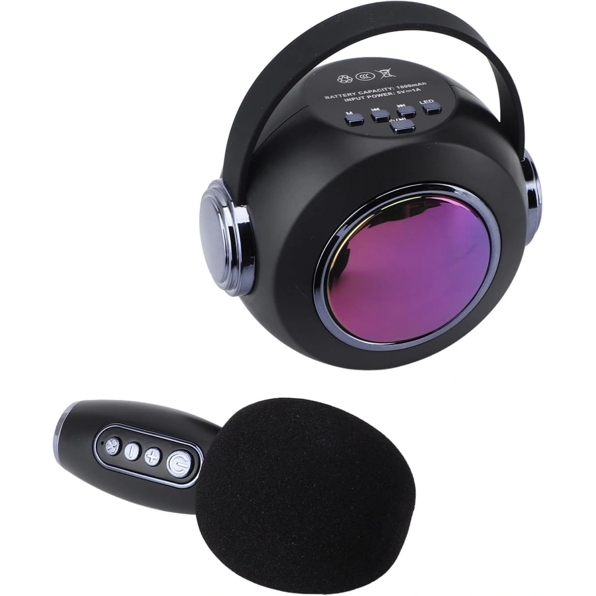 SP-02 SİYAH KARAOKE MİKROFONLU SPEAKER
