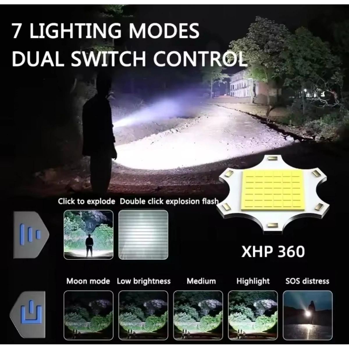 Süper Güçlü El Feneri G999