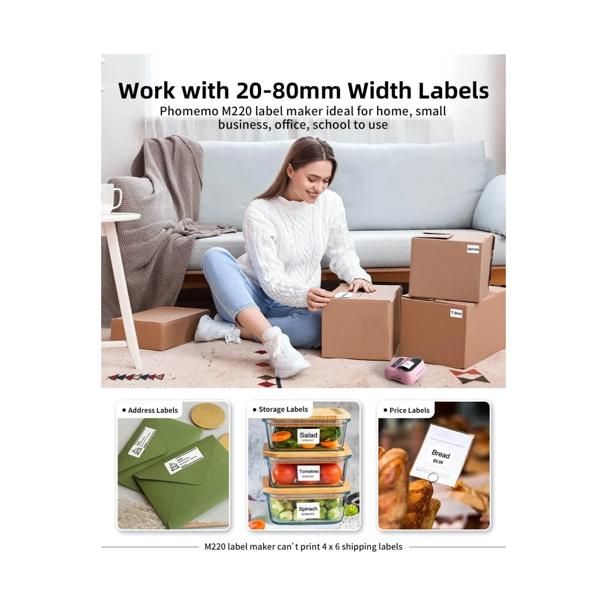 Taşınabilir Termal Yazıcı PT-260 Pembe