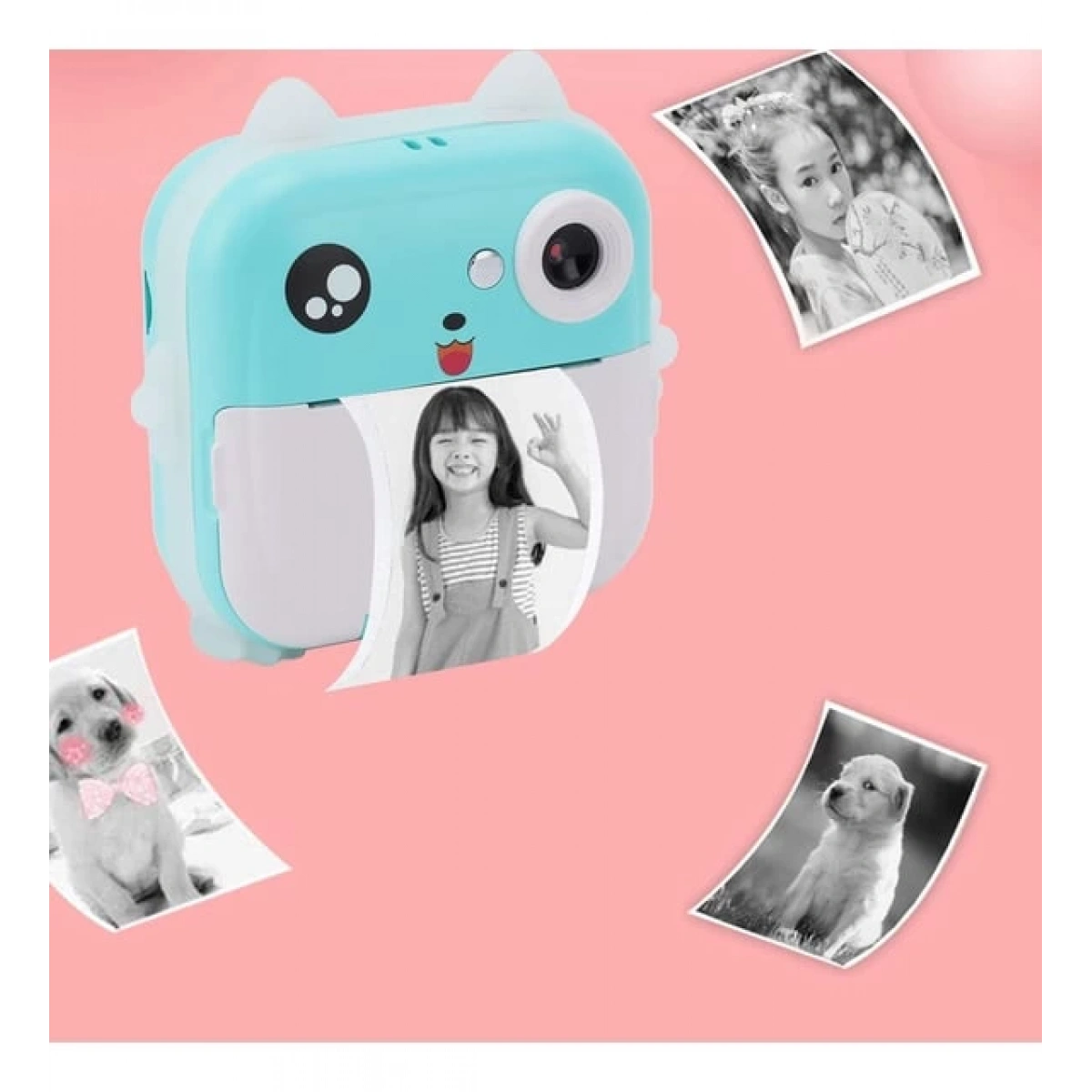 Termal Baskılı Fotoğraf Makinesi Q5 Mavi