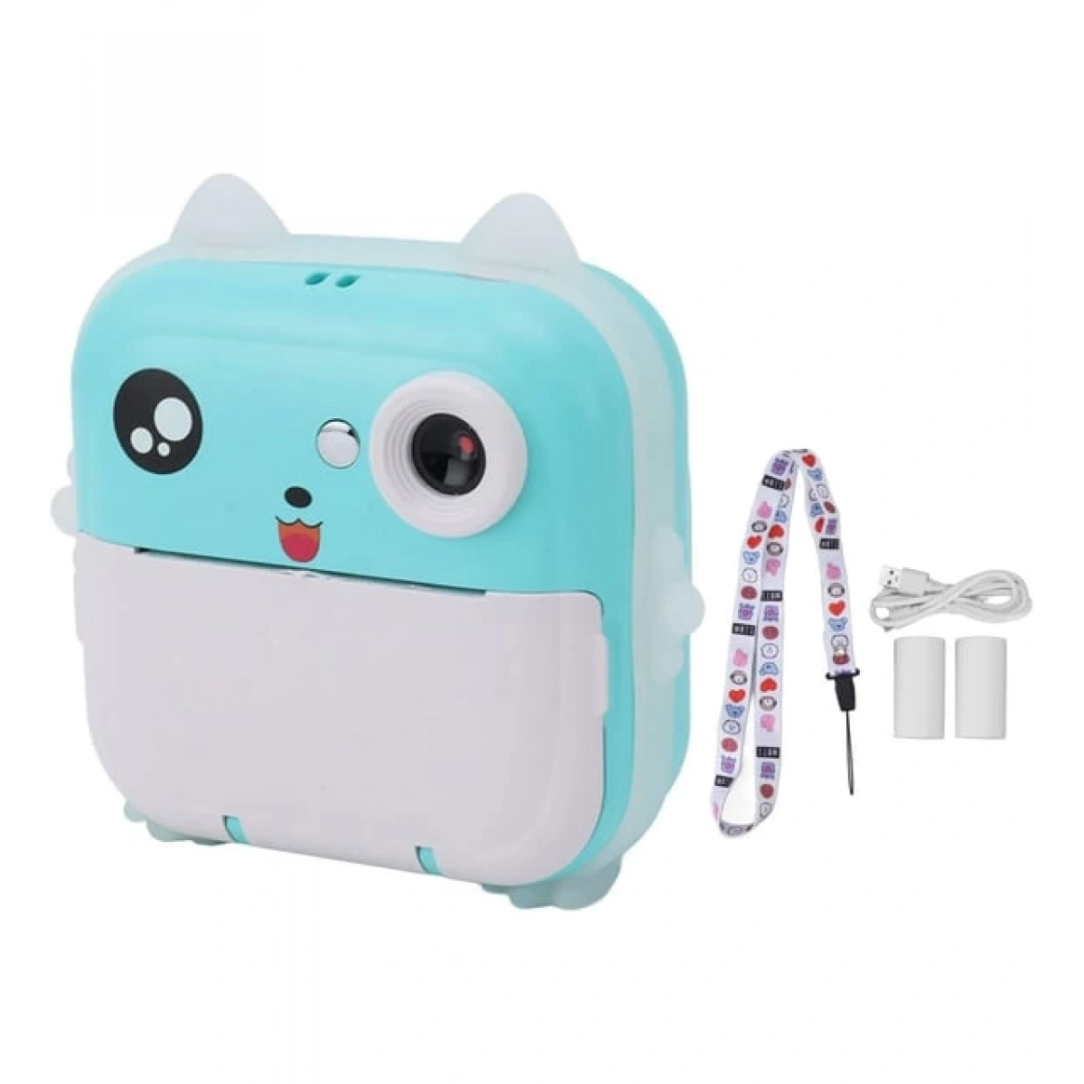 Termal Baskılı Fotoğraf Makinesi Q5 Mavi