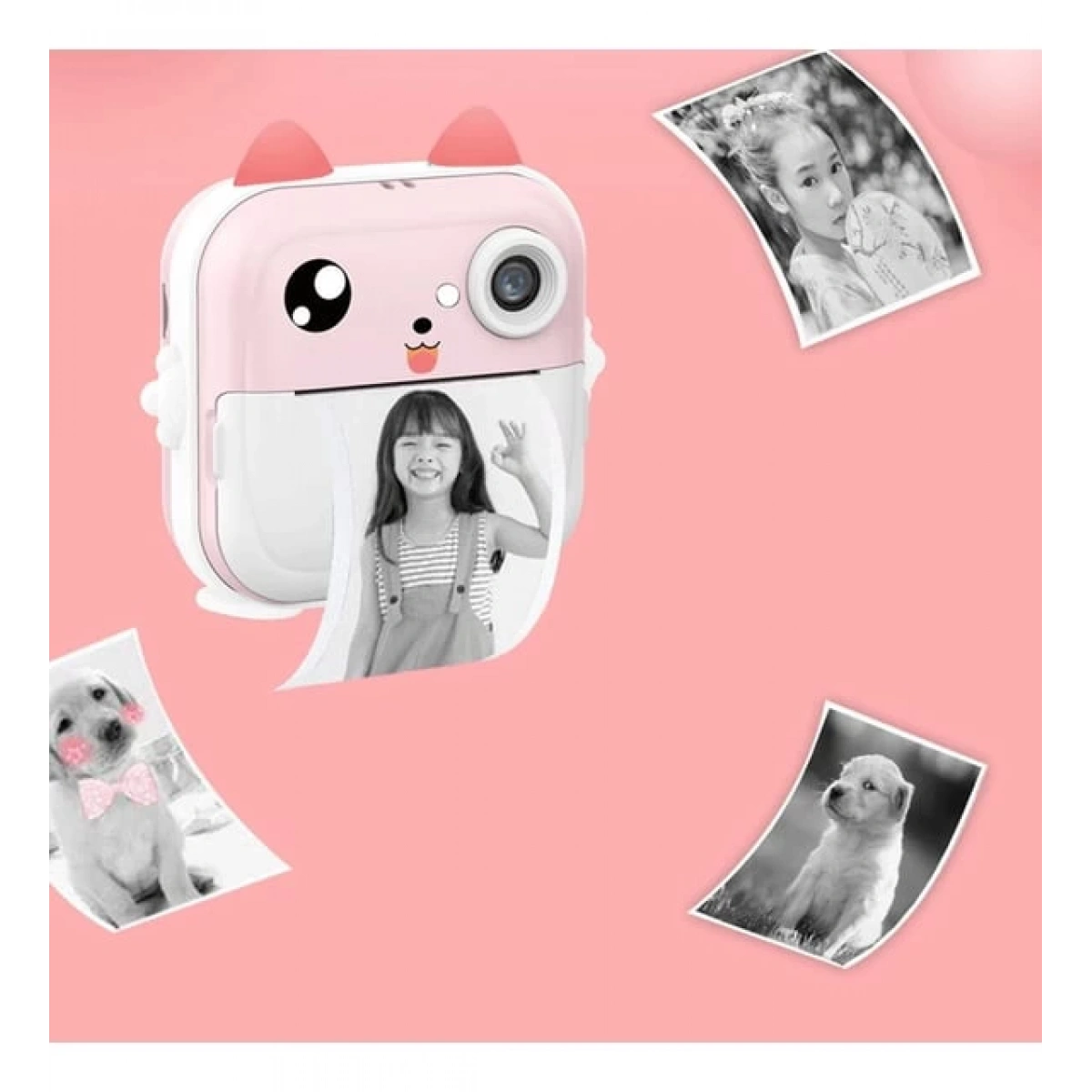 Termal Baskılı Fotoğraf Makinesi Q5 Pembe