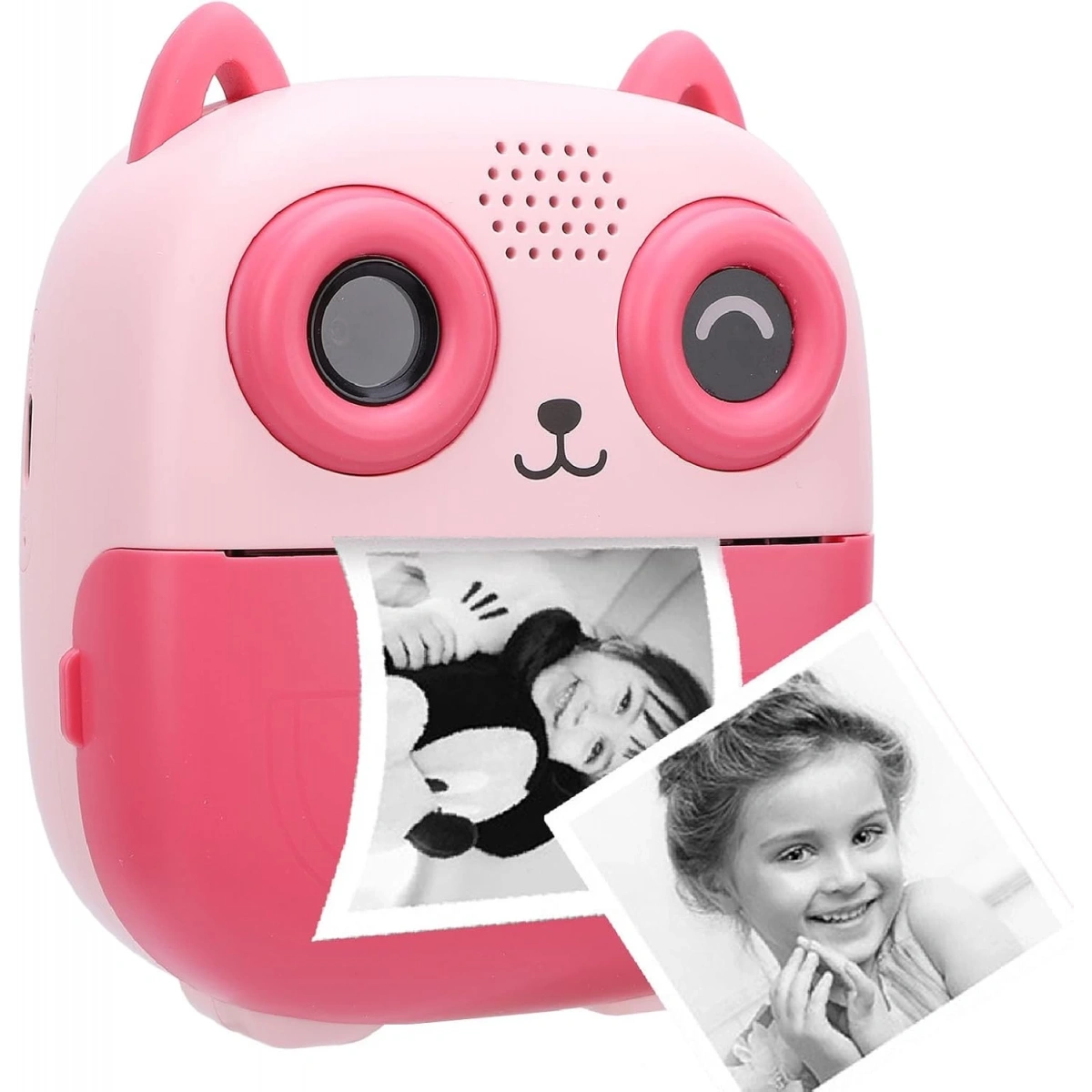 Termal Yazıcılı Çocuk Dijital Fotoğraf Makinesi S5-App Pembe