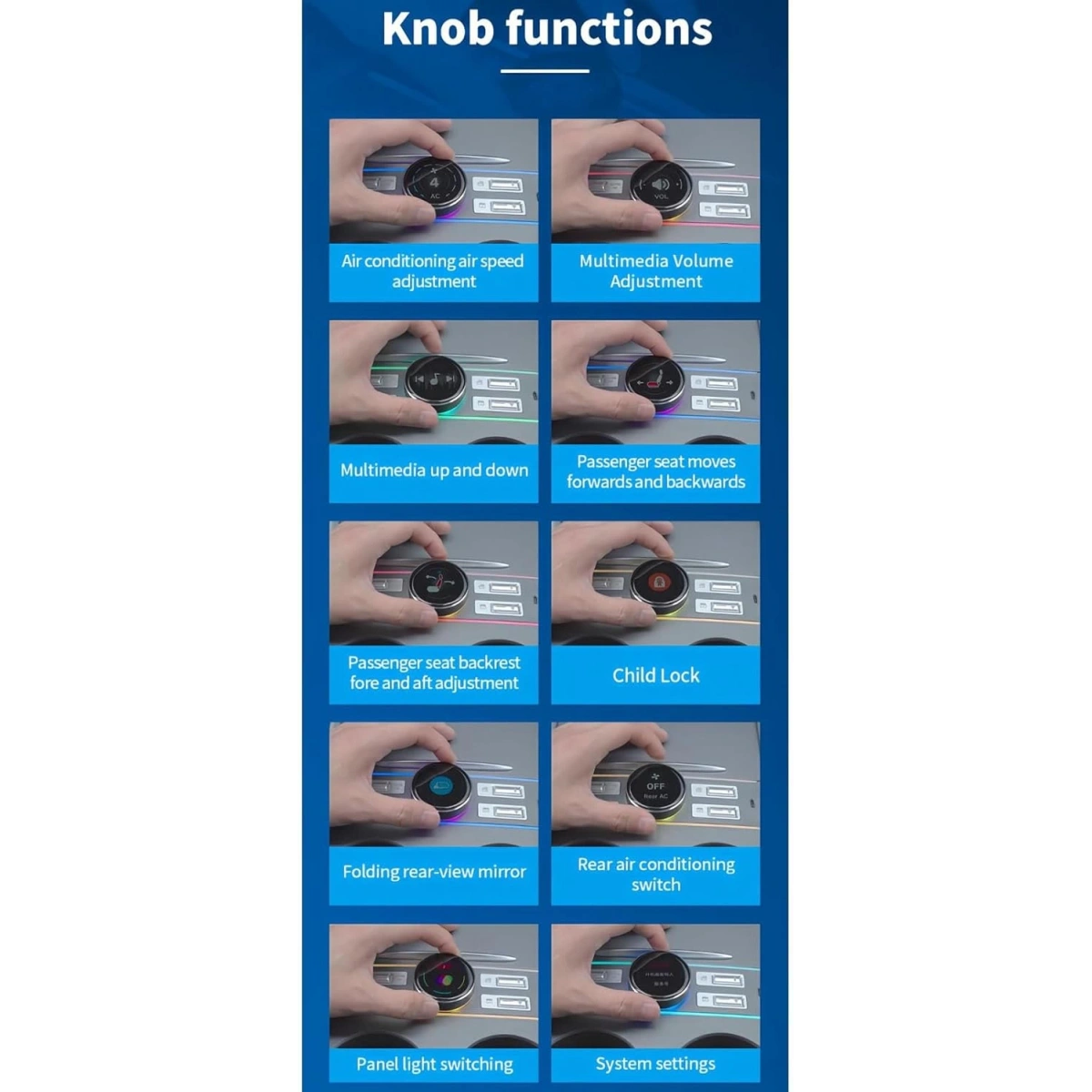 Tesla Model Y Akıllı Lcd Kontrol İstasyonu AS2069-3Y