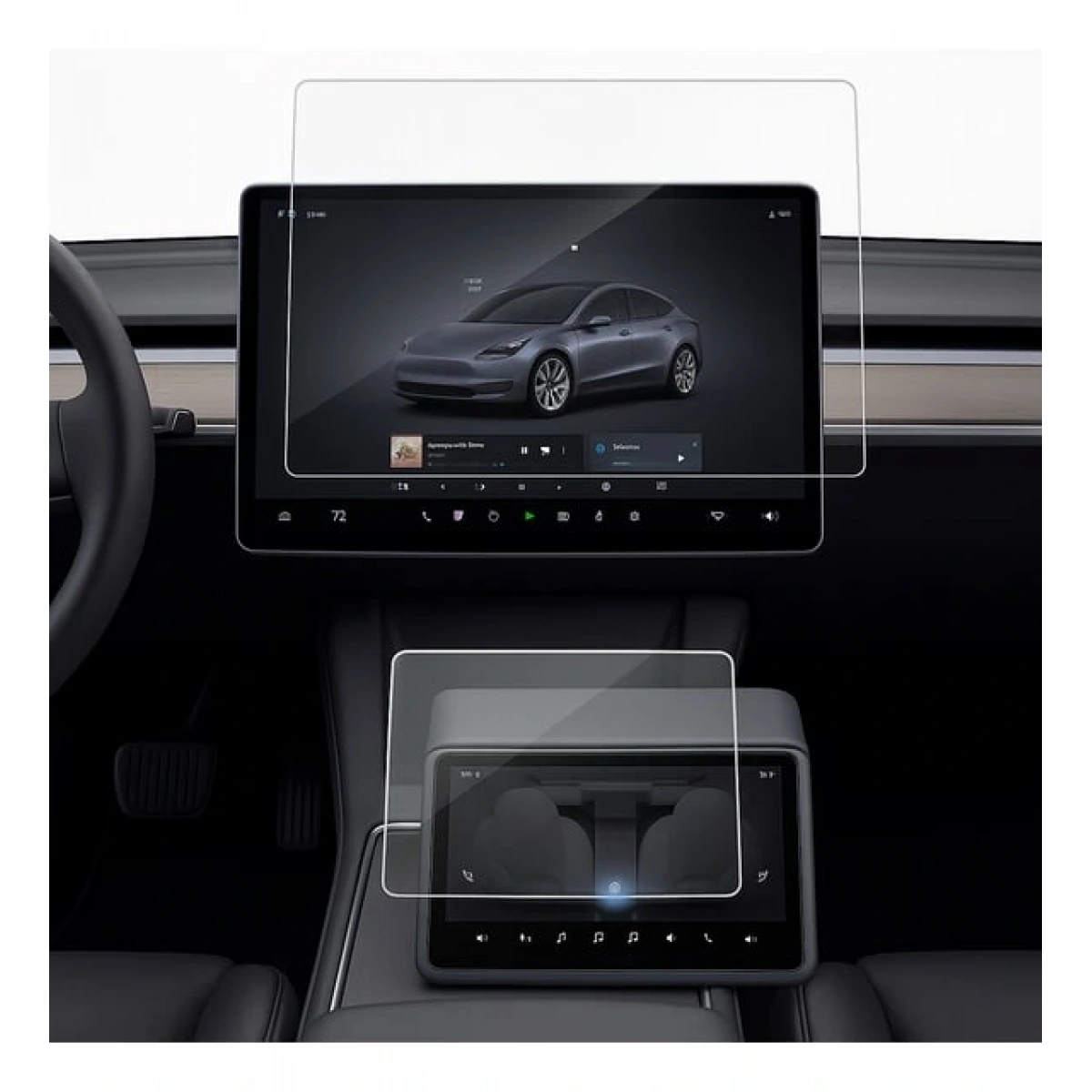 Tesla Model Y Juniper Ekran Koruyucu 2li set