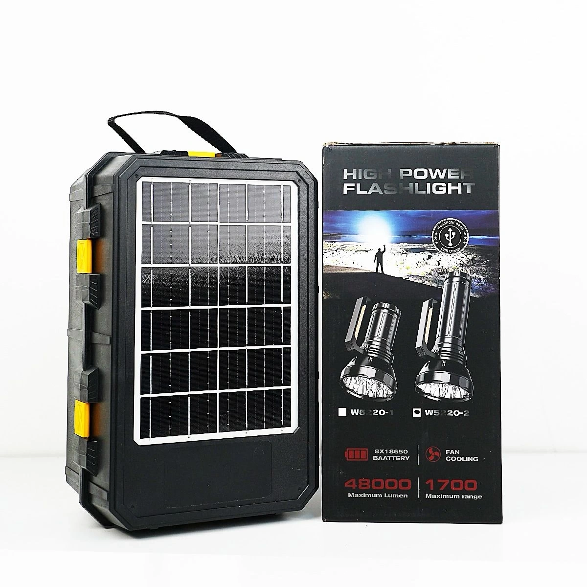 Ultra Güçlü Fanlı El Feneri W5220-1