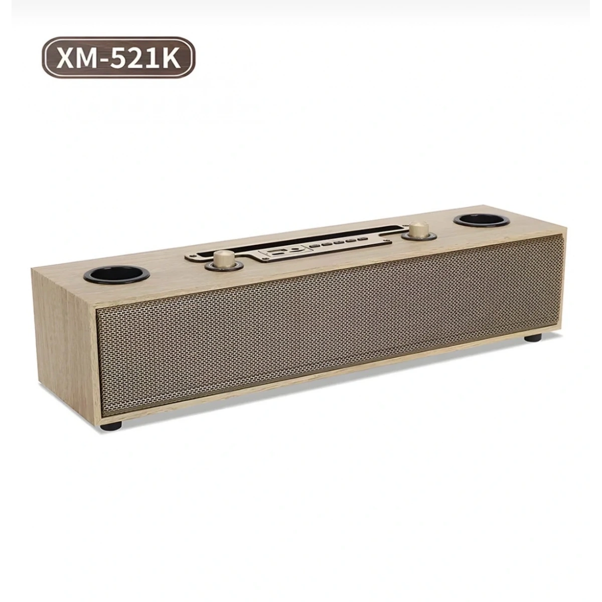 Xm-521k Sp-09 Ahşap 2 Mikrofonlu Bluetooth Ses Bombası