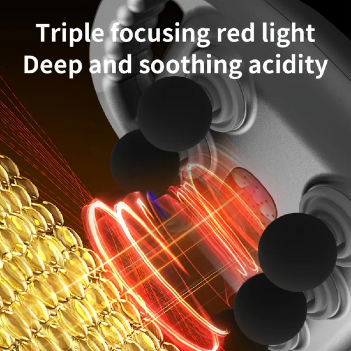 Ym-K60 Six Head Fascia Gun Masaj Aleti Gri