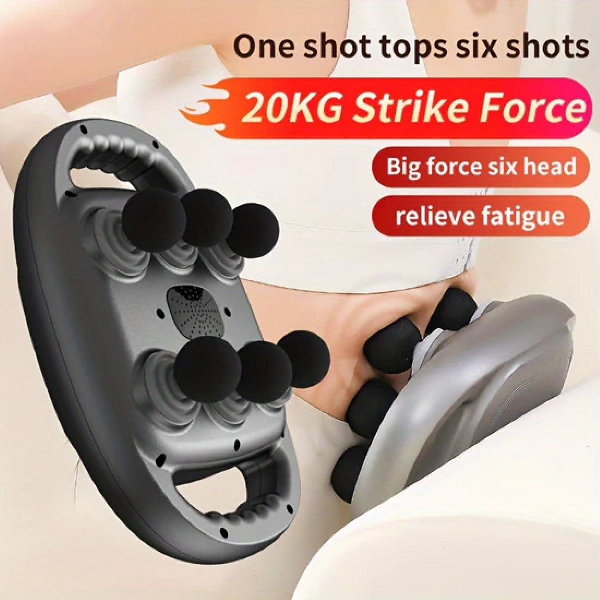Ym-K60 Six Head Fascia Gun Masaj Aleti Gri