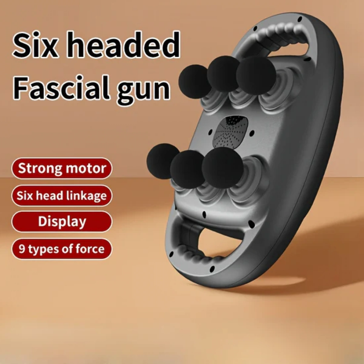 Ym-K60 Six Head Fascia Gun Masaj Aleti Gri