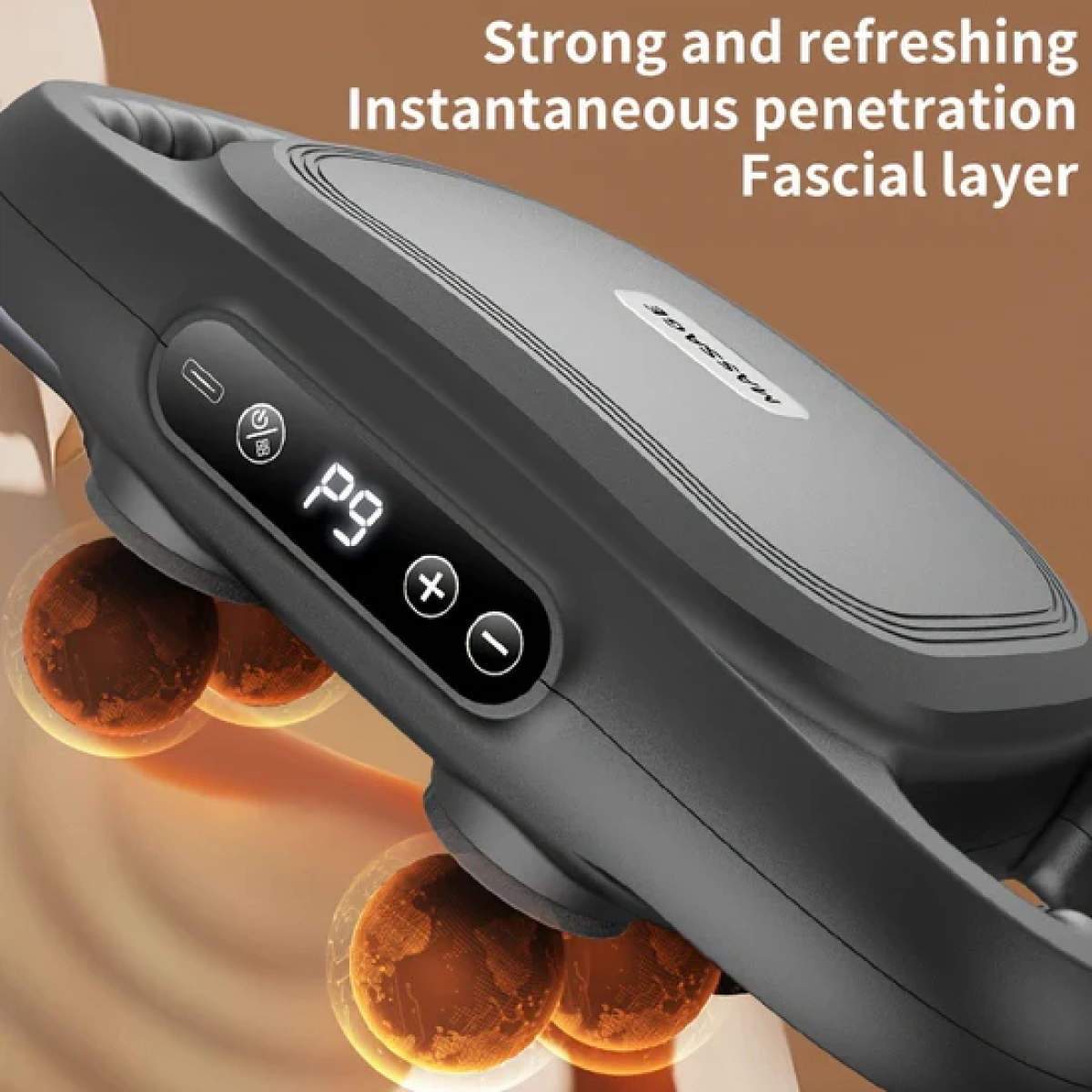 Ym-K60 Six Head Fascia Gun Masaj Aleti Gri