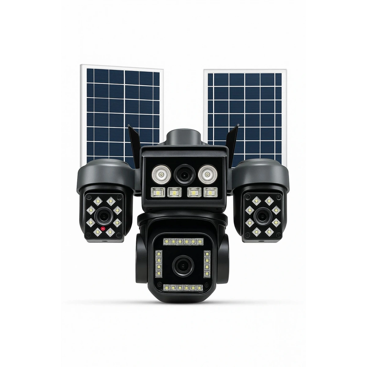 Z-Tech 4 Kameralı Çift Panelli 4G Kamera