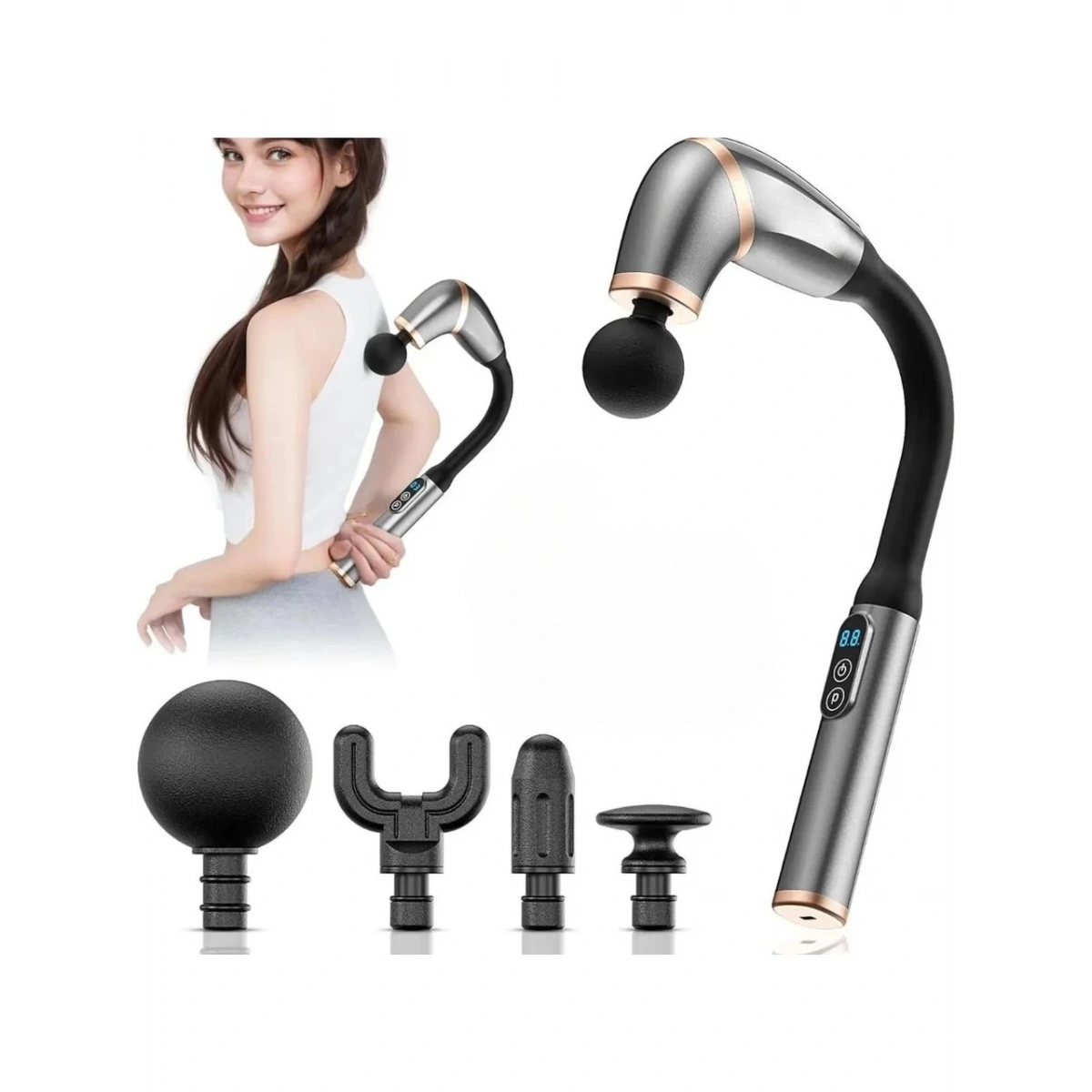 ZC-2025 Fascial Gun Masaj Aleti Mavi